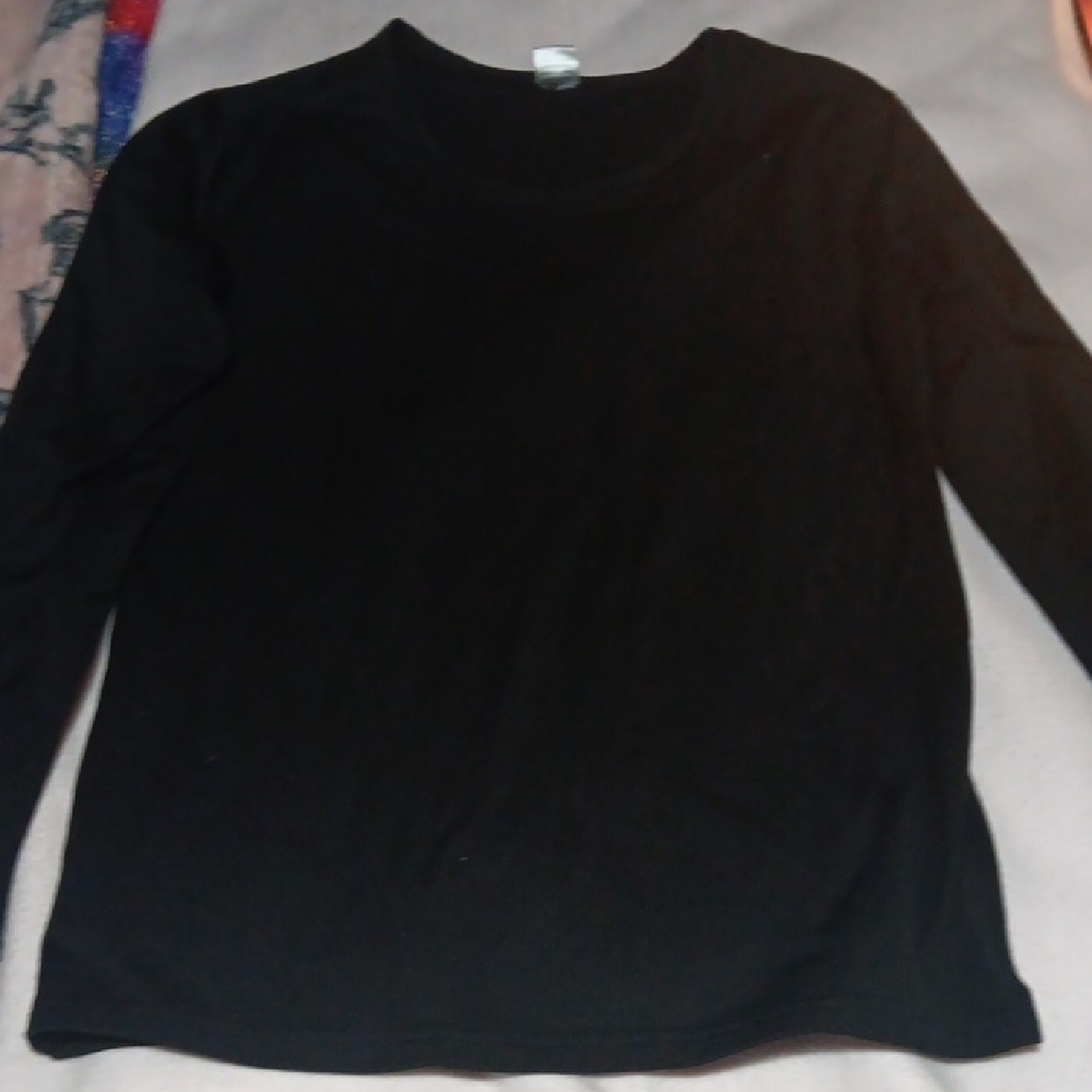 Black Long Sleeve Long Johns
